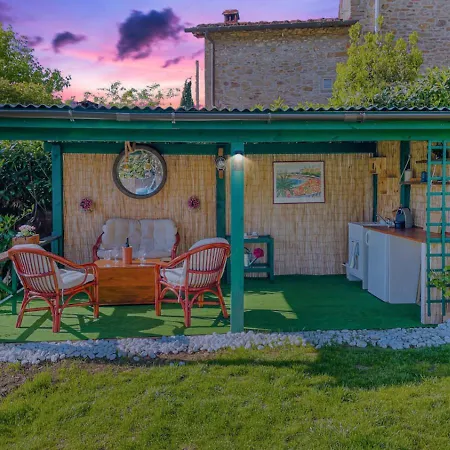 公寓 Chianti With Pool Terrace Garden And Magnificient View 2 To 8 Persons 基安蒂格雷夫